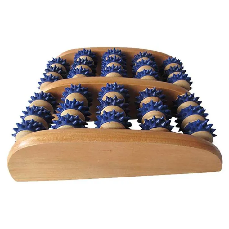 Fussmassageroller 10 Achsen Holz, 1 St