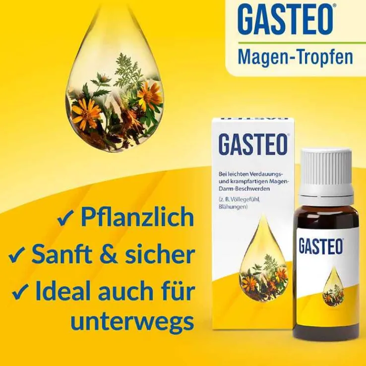 GASTEO Tropfen bei Magen-Darm-Beschwerden, 20 ml