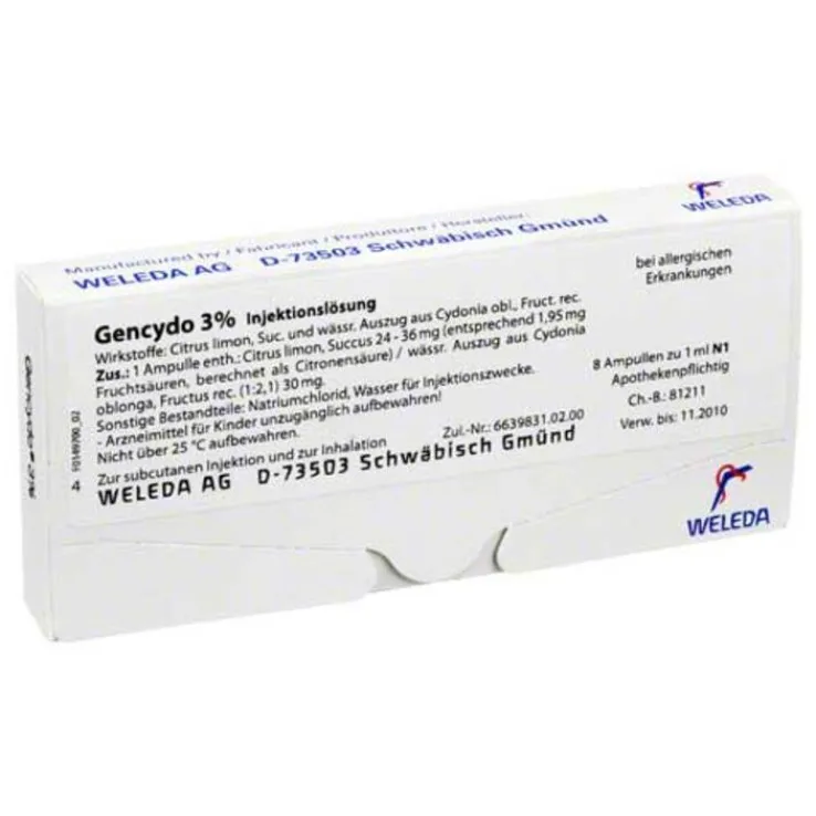 Gencydo 3% Injektionslösung, 8 St