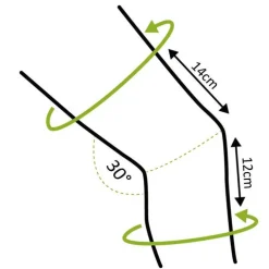 Genutrain Kniebandage Größe 4 titan, 1 St