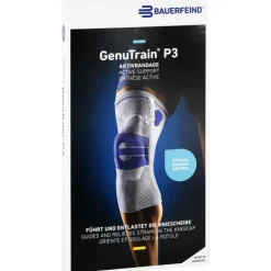 Genutrain Kniebandage P3 rechts Größe 4 schwarz, 1 St