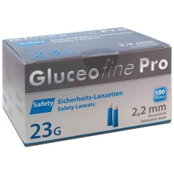 Gluceofine® Pro Safety Sicherheits-Lanzetten 23 G 2,2 mm, 100 St