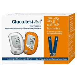Gluco-test Plus Teststreifen, 50 St