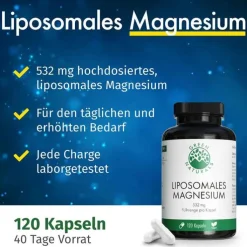 Green Naturals Magnesiumcitrat liposomal veg.Kapseln , 120 St