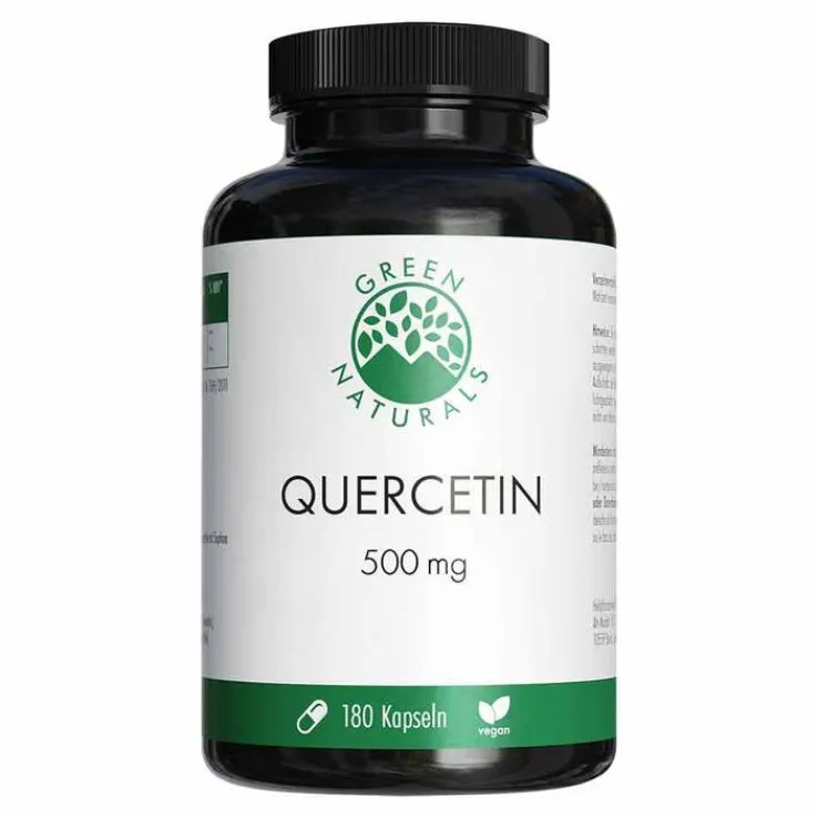 Green Naturals Quercetin 500 mg hochdosiert Kapseln , 180 St