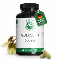 Green Naturals Quercetin 500 mg hochdosiert Kapseln , 180 St