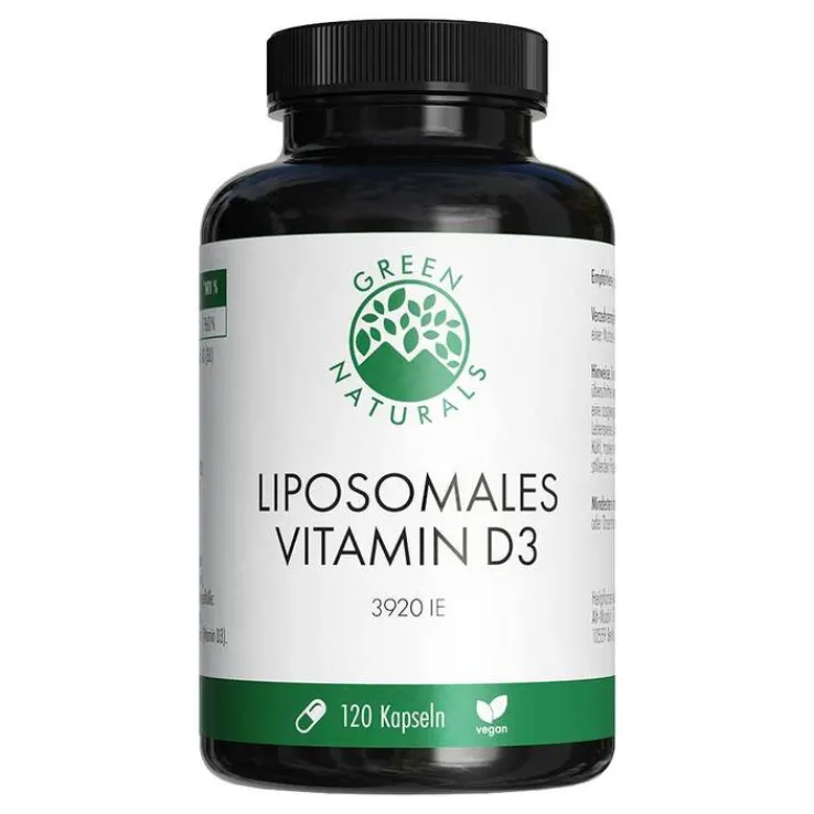 Green Naturals Vitamin D3 liposomal hochdos.Kapseln , 120 St