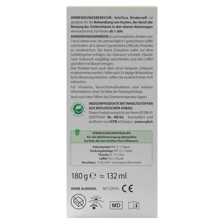 Grintuss Kindersaft, 180 g