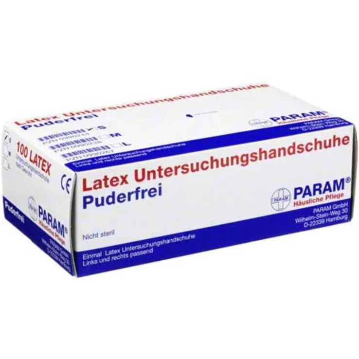 Handschuhe Einmal Latex puderfrei S, 100 St