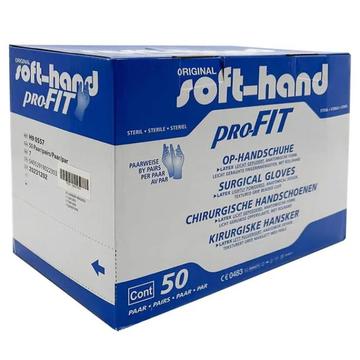 Handschuhe OP Latex steril Größe 7, 2 St
