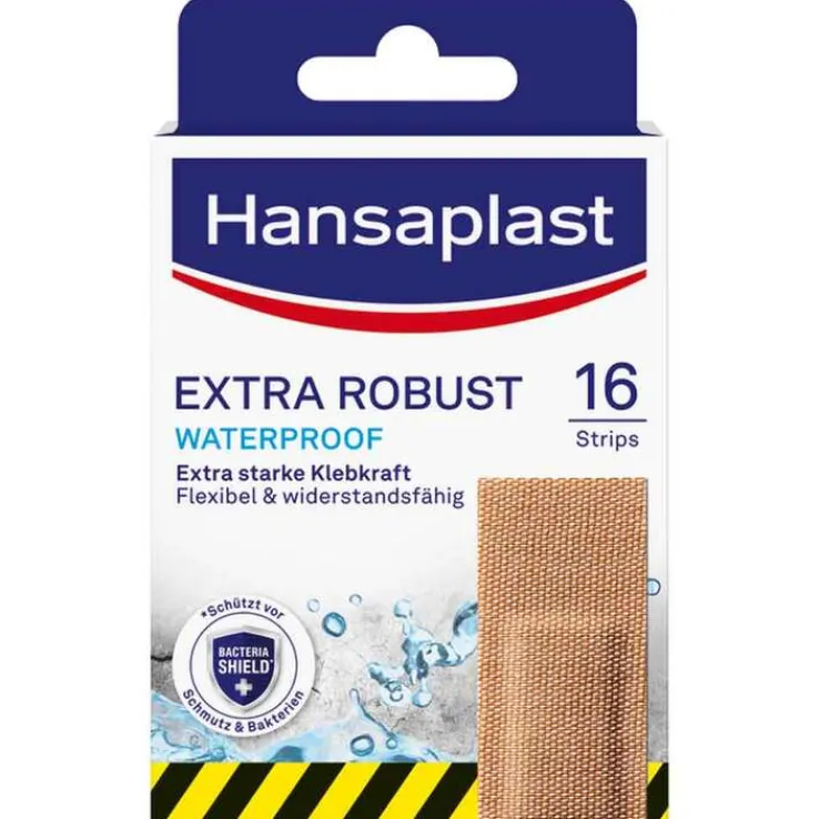 Hansaplast extra robust wasserdicht Pflasterstrips, 16 St
