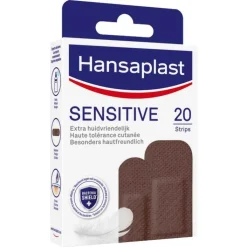 Hansaplast SENSITIVE Pflasterstrips Hautton dark, 20 St