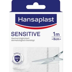 Hansaplast Sensitive Pflaster hypoallergen 8 cmx1 m, 1 St