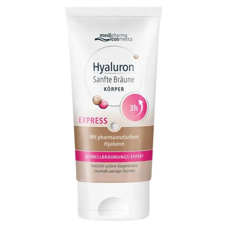 Hyaluron Sanfte Bräune Express Körper Creme, 150 ml