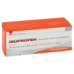 Ibuprofen Hemopharm 400 mg Filmtabletten, 50 St
