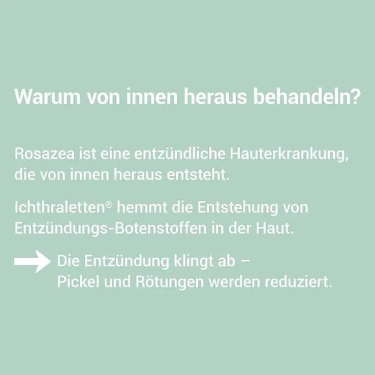 Ichthraletten® 200 mg Tabletten bei Rosazea, 168 St