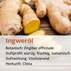 Ingwer Öl naturrein ätherisches Öl, 10 ml