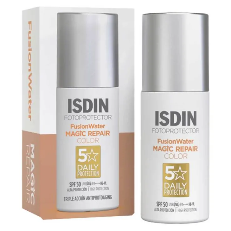 ISDIN Fotoprotector Fusion Water Magic Repair Color, 50 ml