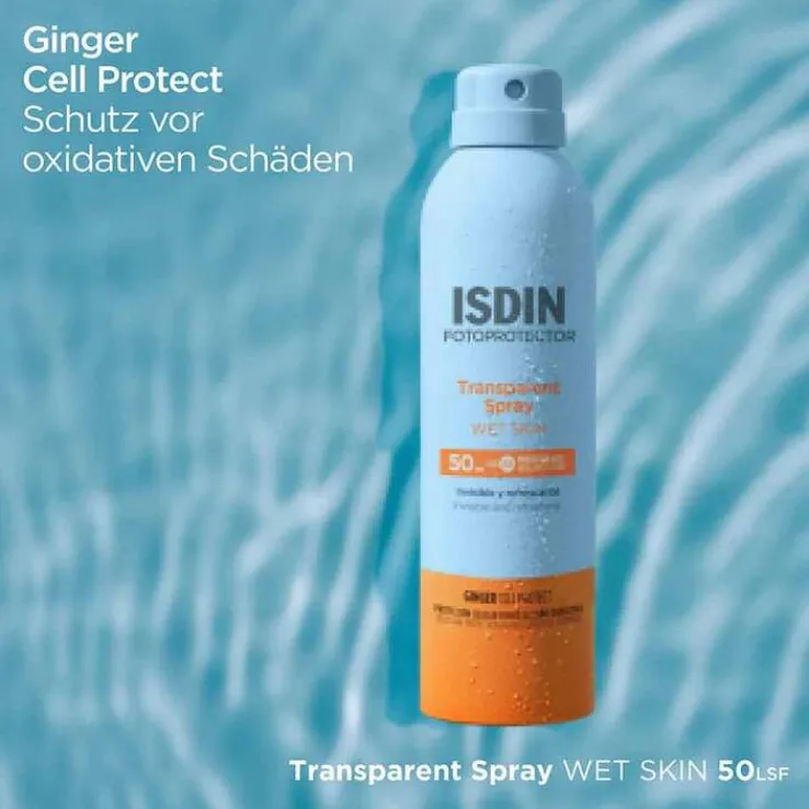 ISDIN Fotoprotector Wet Skin transparent Spray LSF 50, 100 ml