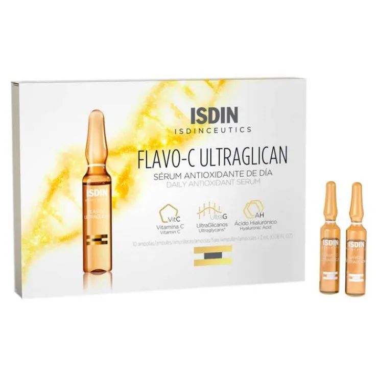 ISDIN Isdinceutics Flavo-C Ultraglican Ampullen, 10X2 ml