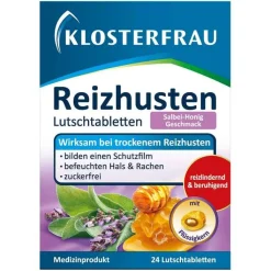 Klosterfrau Reizhusten Salbei-Honig Lutschtabletten , 24 St