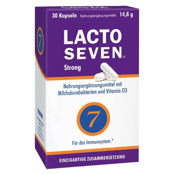 Lacto Seven Strong laktosefrei glutenfrei zuckerfrei Kps, 30 St