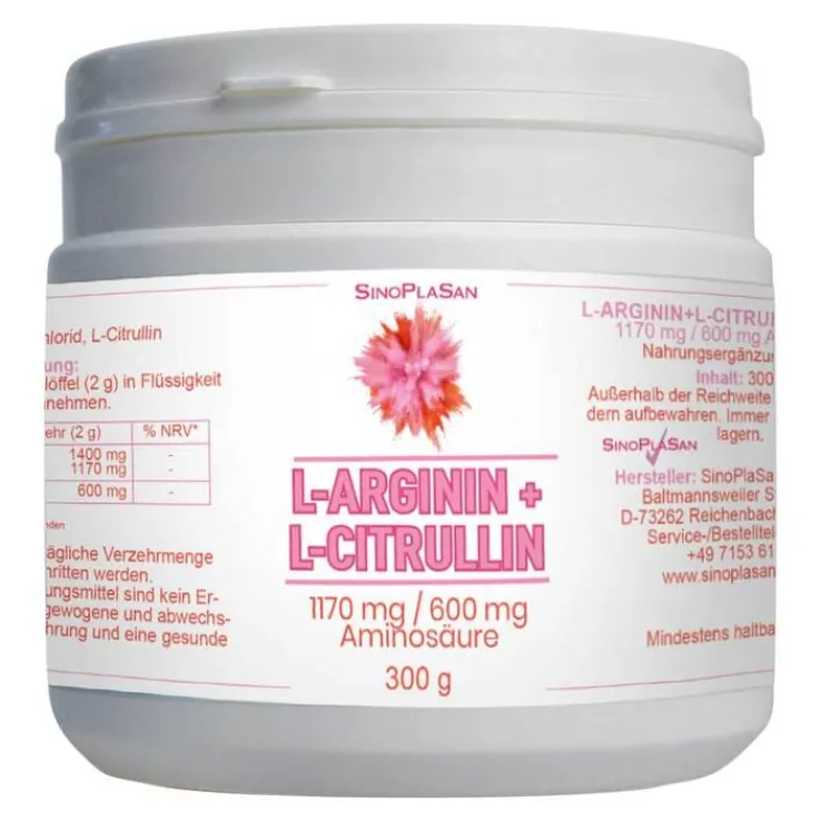 L-Arginin / L-Citrullin Aminosäure Pulver, 300 g