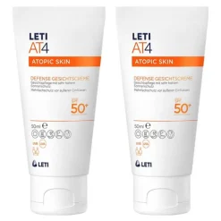 LETI AT4 Defense SPF 50+ Gesichtscreme , 2x50 ml
