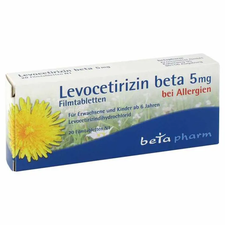 Levocetirizin beta 5 mg Filmtabletten, 20 St