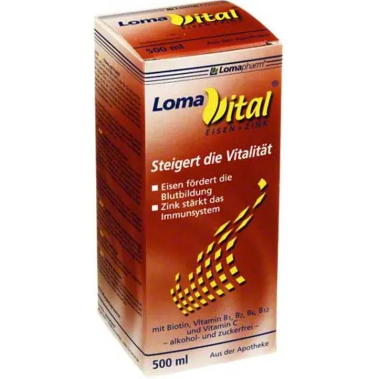 Lomavital Eisen + Zink flüssig, 500 ml