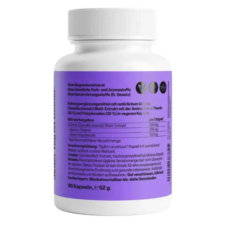 L-Theanin Natural Forte 500 mg Kapseln Zeinpharma, 90 St
