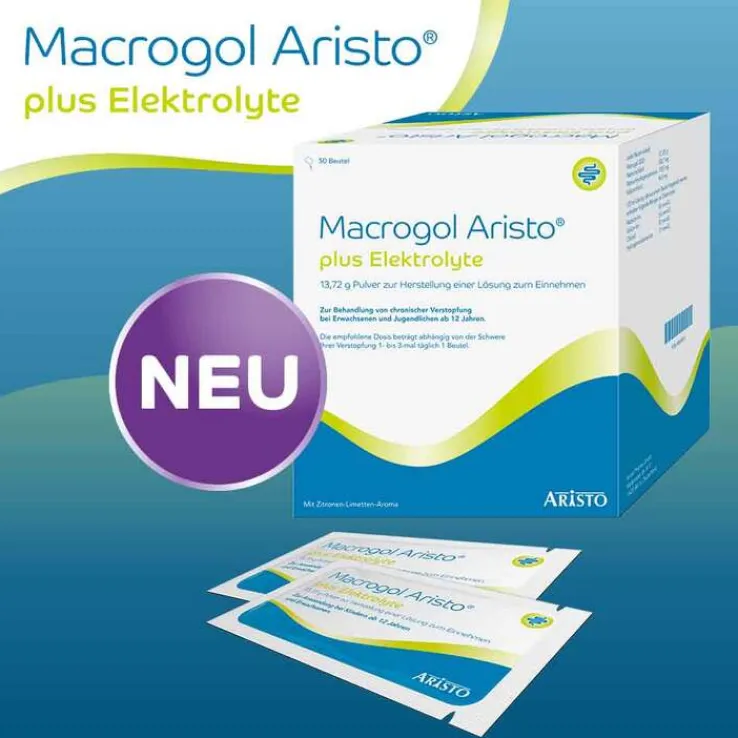 Macrogol Aristo plus Elektrolyte 13,72 g Ple, 50 St