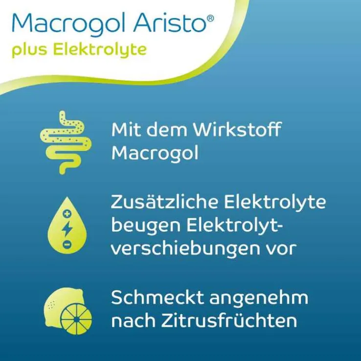 Macrogol Aristo plus Elektrolyte 13,72 g Ple, 50 St