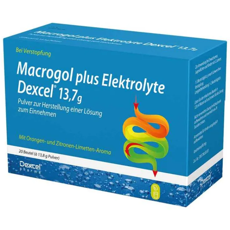 Macrogol plus Elektrolyte Dexcel 13,7 g Ple, 20 St
