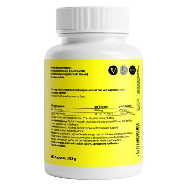 Magnesium Citrat Kapseln, 120 St