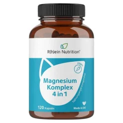 Magnesium Komplex 4in1 hochdosiert vegan Kapseln, 120 St