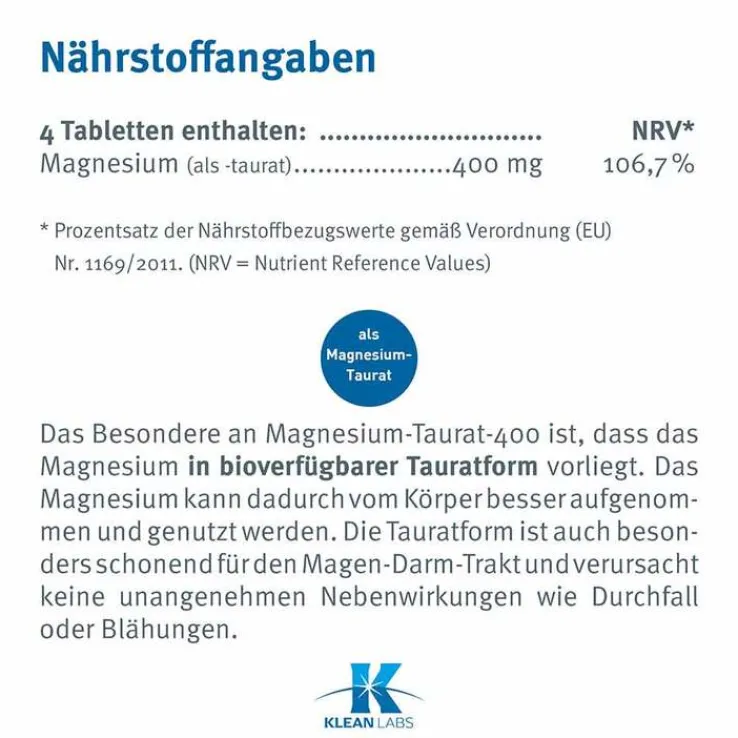 Magnesium Taurat 400 Tabletten, 120 St