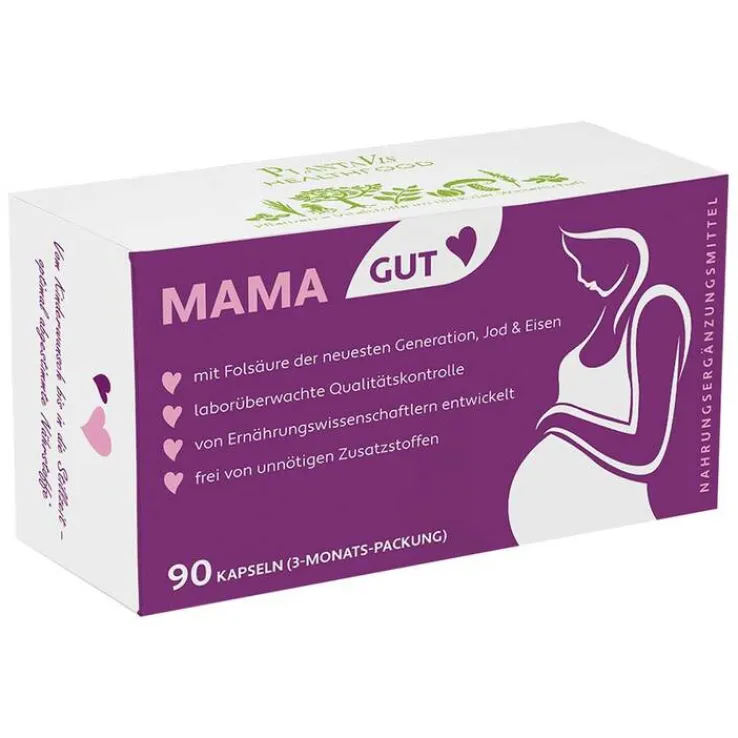 Mama Gut Schwangerschaft mit Folsäure 3-Monats-Packung Kapseln vegan, 90 St