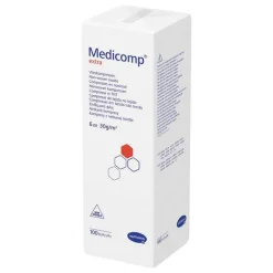 Medicomp Extra Kompressen 7,5x7,5 cm unsteril, 100 St