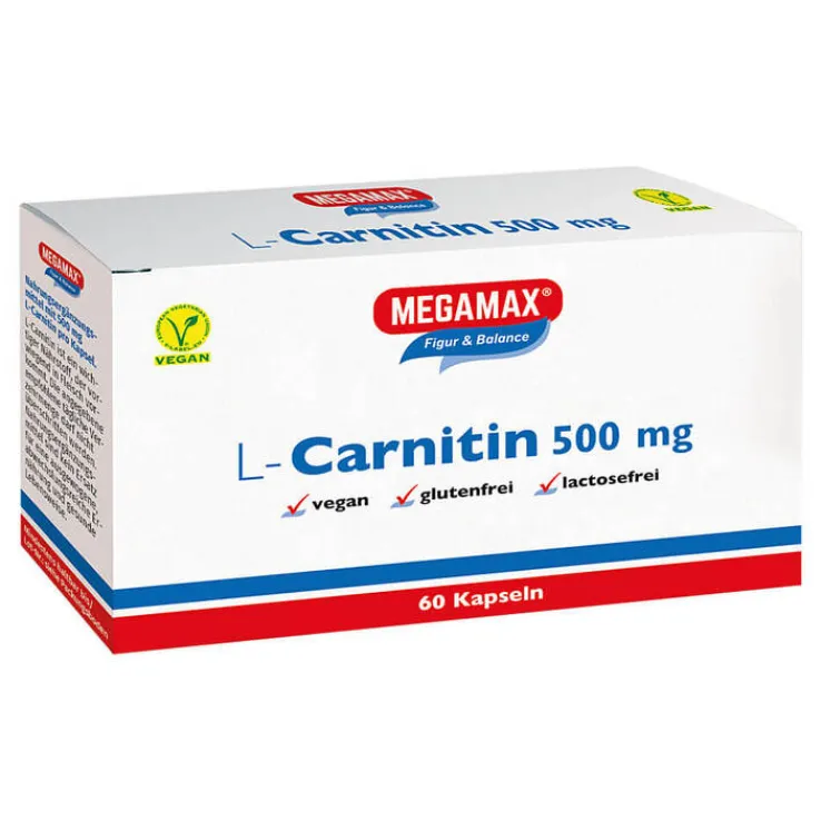Megamax L Carnitin 500 mg Ka, 60 St