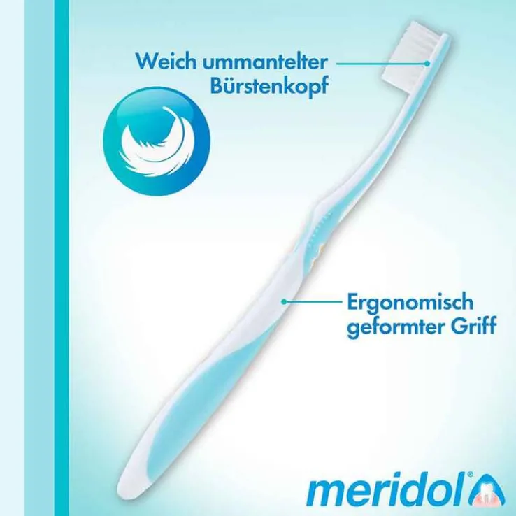 Meridol Zahnbürste sanft Doppelpack, 2 St