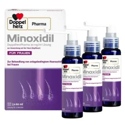 MINOXIDIL DoppelherzPharma 20 mg/ml Lösung für Frauen, 2x180 ml