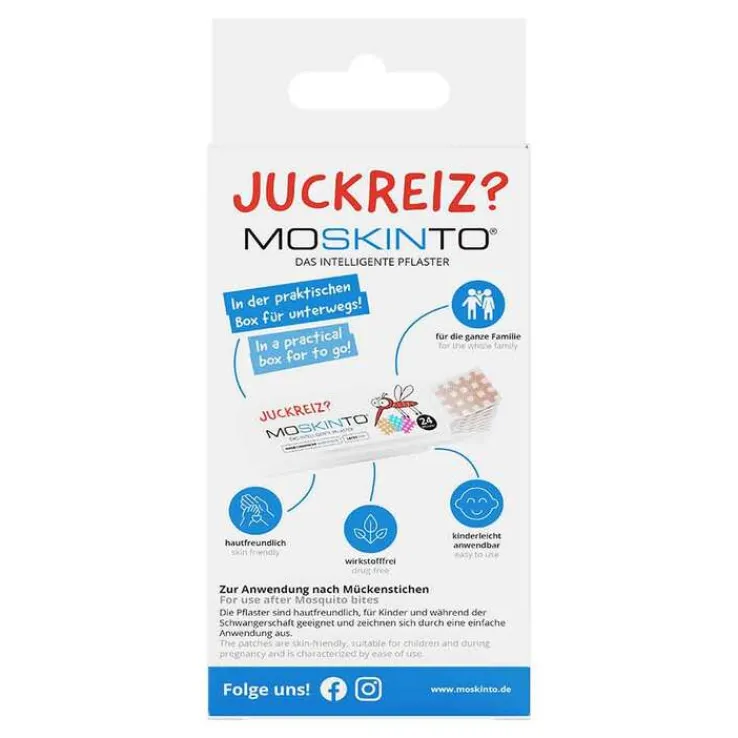 Moskinto Pflaster color Hängefaltschachtel Euro, 24 St