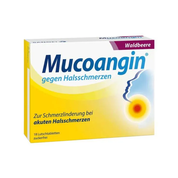 Mucoangin Waldbeere 20 mg Lutschtabletten, 18 St