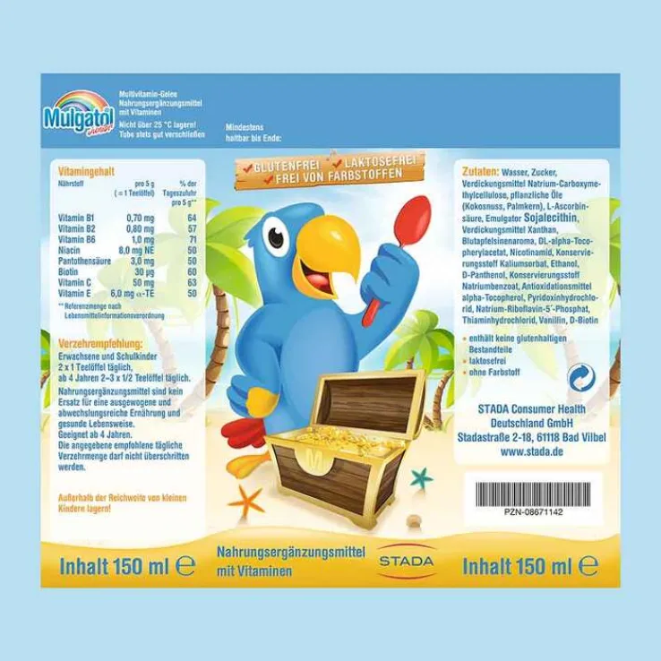 Mulgatol Junior Gel, 150 ml