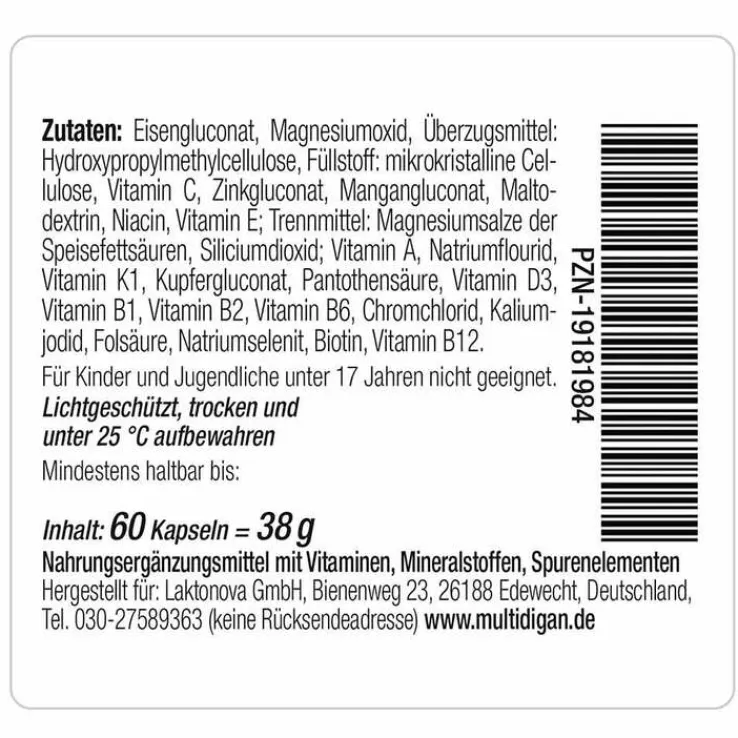 Multidigan Kapseln, 60 St