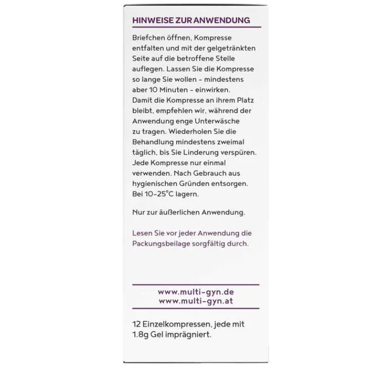 Multi-Gyn Kompressen für Wohlbefinden im Analbereich, 12 St