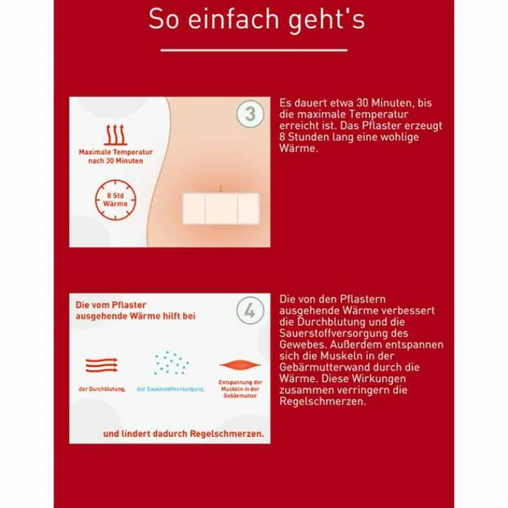 N1 Wärmepflaster bei Regelschmerzen, 4 St