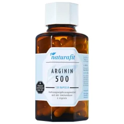 Naturafit Arginin 500 Kapseln, 120 St