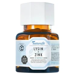 Naturafit Lysin + Zink Kapseln, 60 St